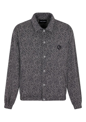 Giorgio Armani single-breasted coat - Grey