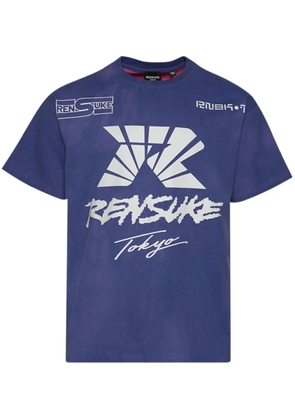 RENSUKE TOKYO graphic t-shirt - Blue
