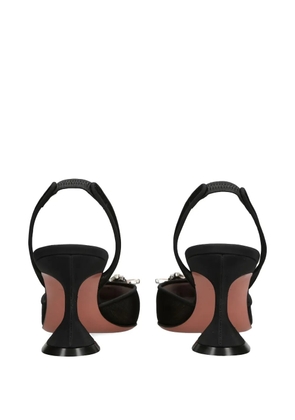 Amina Muaddi 70mm Begun slingback pumps - White