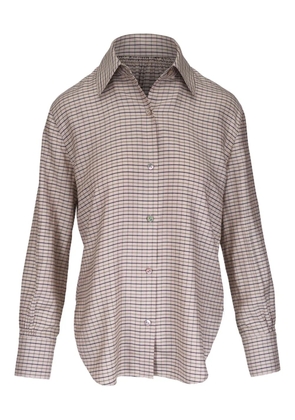 Vince checked shirt - Neutrals
