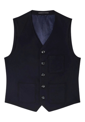 Giorgio Armani V-neck button-up waistcoat - Blue