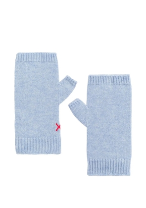 Chinti & Parker ribbed fingerless gloves - Blue