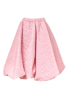 Noir Kei Ninomiya quilted midi skirt - Pink