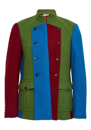 Comme des Garçons Homme Plus colourblock jacket - Green