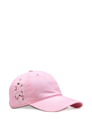 Anti Social Social Club logo-embroidered cap - Pink