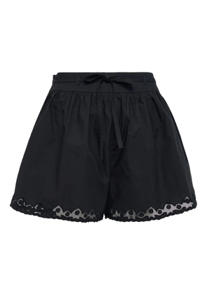 Ulla Johnson Elowen eyelet-details shorts - Black