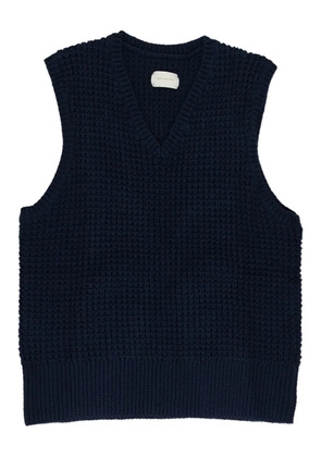 Aimé Leon Dore waffle-knit V-neck tank top - Blue