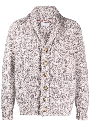 Brunello Cucinelli double-breasted wool-blend cardigan - Neutrals