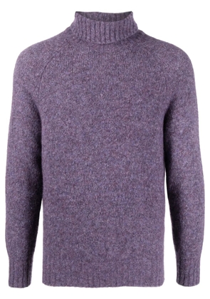Brunello Cucinelli funnel-neck knit sweatshirt - Purple