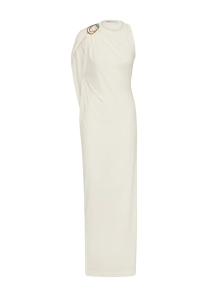 Christopher Esber stone-pin column maxi dress - White
