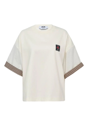 MSGM logo-patch T-shirt - White