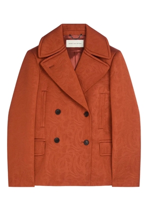 DRIES VAN NOTEN double-breasted jacket - Orange