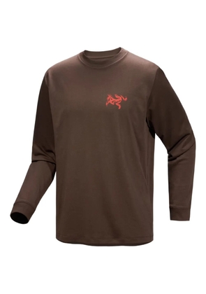 Arc'teryx Kragg SL logo graphic long-sleeve T-shirt - Brown