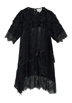 MUNTHE Rada lace-panel dress - Black