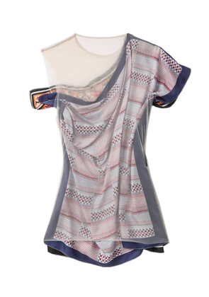 Marine Serre layered top - Grey