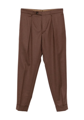 Berwich Chiaia pleated trousers - Brown