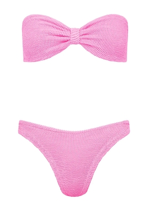 Hunza G Jean bandeau textured bikini - Pink