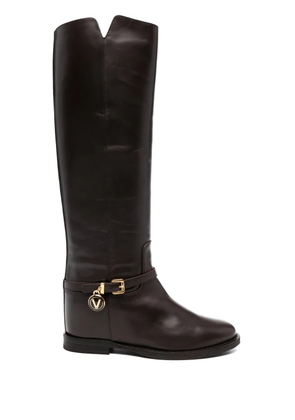 Via Roma 15 logo-charm boots - Brown