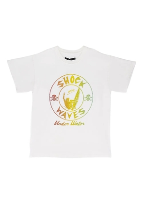 Who Decides War shock waves jersey t-shirt - White