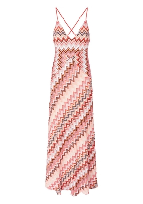 Missoni zigzag-pattern maxi dress - Neutrals