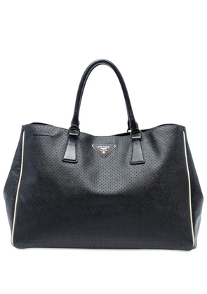 Prada Pre-Owned 2010-2025 Large Perforated Saffiano Lux Galleria tote bag - Black