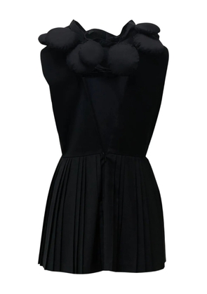 pushBUTTON pleated mini dress - Black