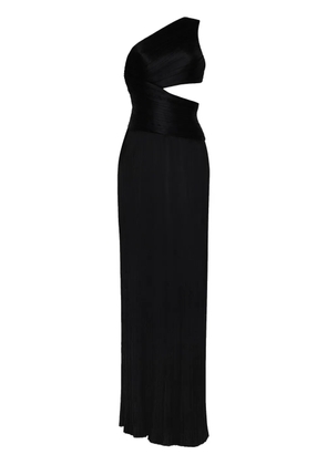 Adam Lippes Delphos pleated charmeuse gown - Black