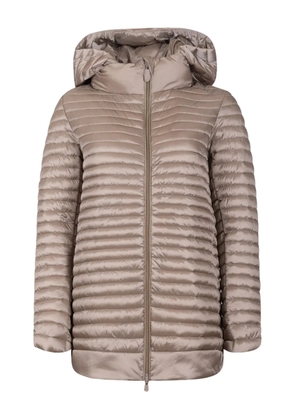 Save The Duck Alexa quilted hooded jackets - Brown