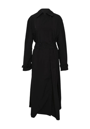 MMAM long poncho trench coat - Black