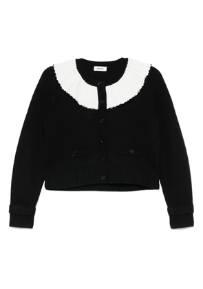 SANDRO two-tone cardigan - Black