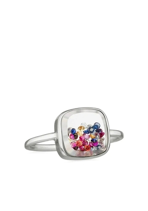 Moritz Glik 18kt white gold Confetti shaker ring - Silver