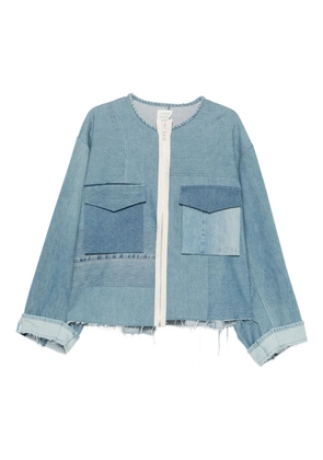 Kuro Remake Mark II frayed denim jacket - Blue