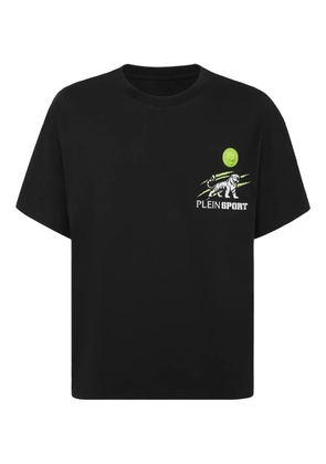 Plein Sport tiger-scratch print T-shirt - Black