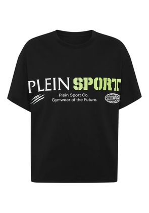Plein Sport logo-print round-neck t-shirt - Black