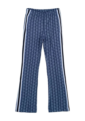 Lacoste geometric-pattern trousers - Blue