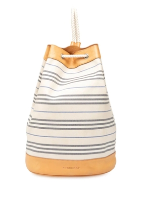 Burberry Pre-Owned 2000-2017 Canvas backpack - White