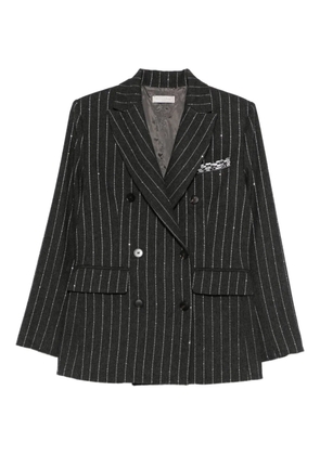 Antonelli Glicine pinstripe double-breasted blazer - Grey