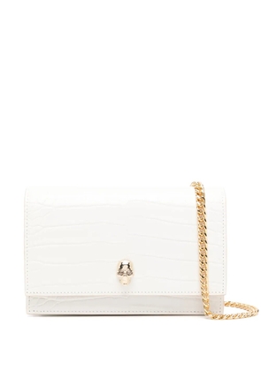 Alexander McQueen small Skull cross body bag - White