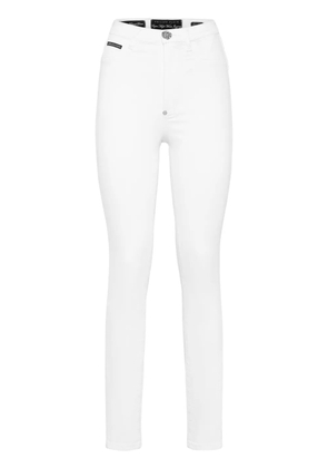 Philipp Plein high-waisted skinny-cut jeans - White