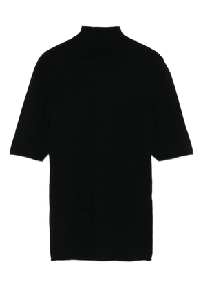 Gotha high-neck short-sleeve sweater - Black