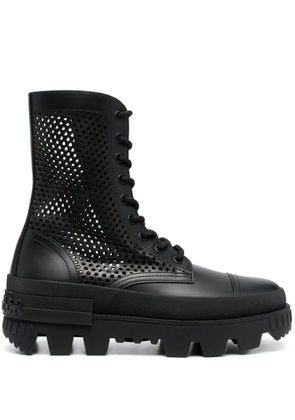 Moncler Carinne perforated ankle boots - Black