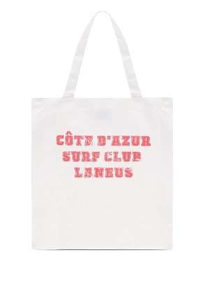 Laneus Côte D'Azur tote bag - White