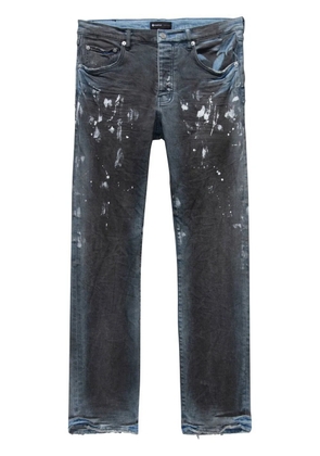 Purple Brand paint splatter straight-leg jeans - Grey