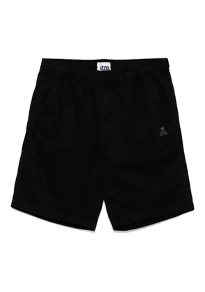 izzue logo-embroidered shorts - Black
