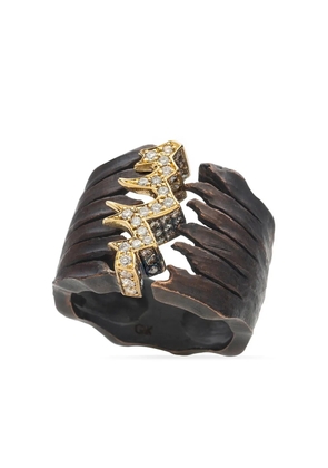 Gaelle Khouri 18kt yellow gold Coeur en Faillite diamond ring