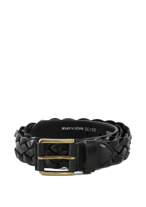 LOJA DAS MEIAS braided buckle belt - Black