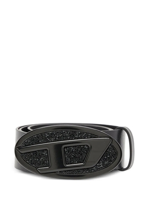 Diesel B-1dr 2.0 Full Rocks leather belt - Black