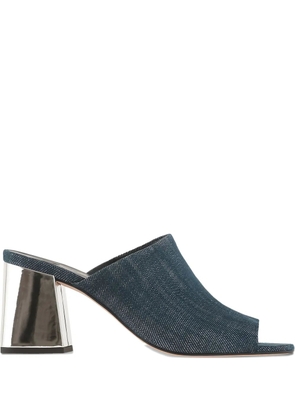 Hogl 70mm Joyce denim open-toe mules - Blue