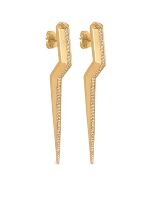 Gaelle Khouri 18K yellow gold Hiatus diamond earrings