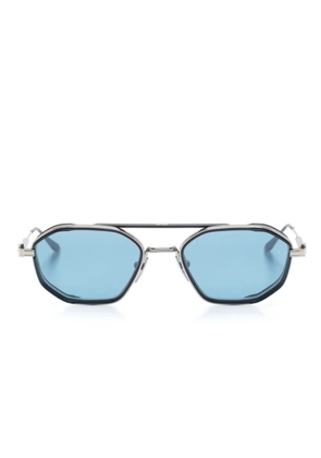 Akoni Eris Two geometric-frame sunglasses - Silver